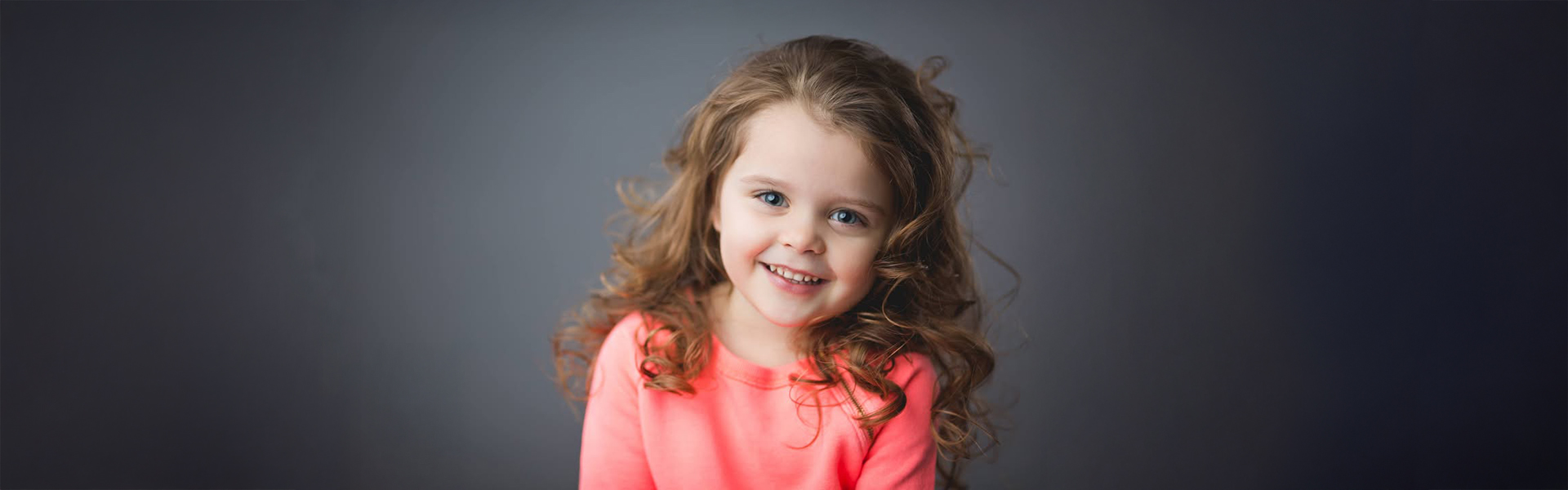 School portrait example - student with genuine smile